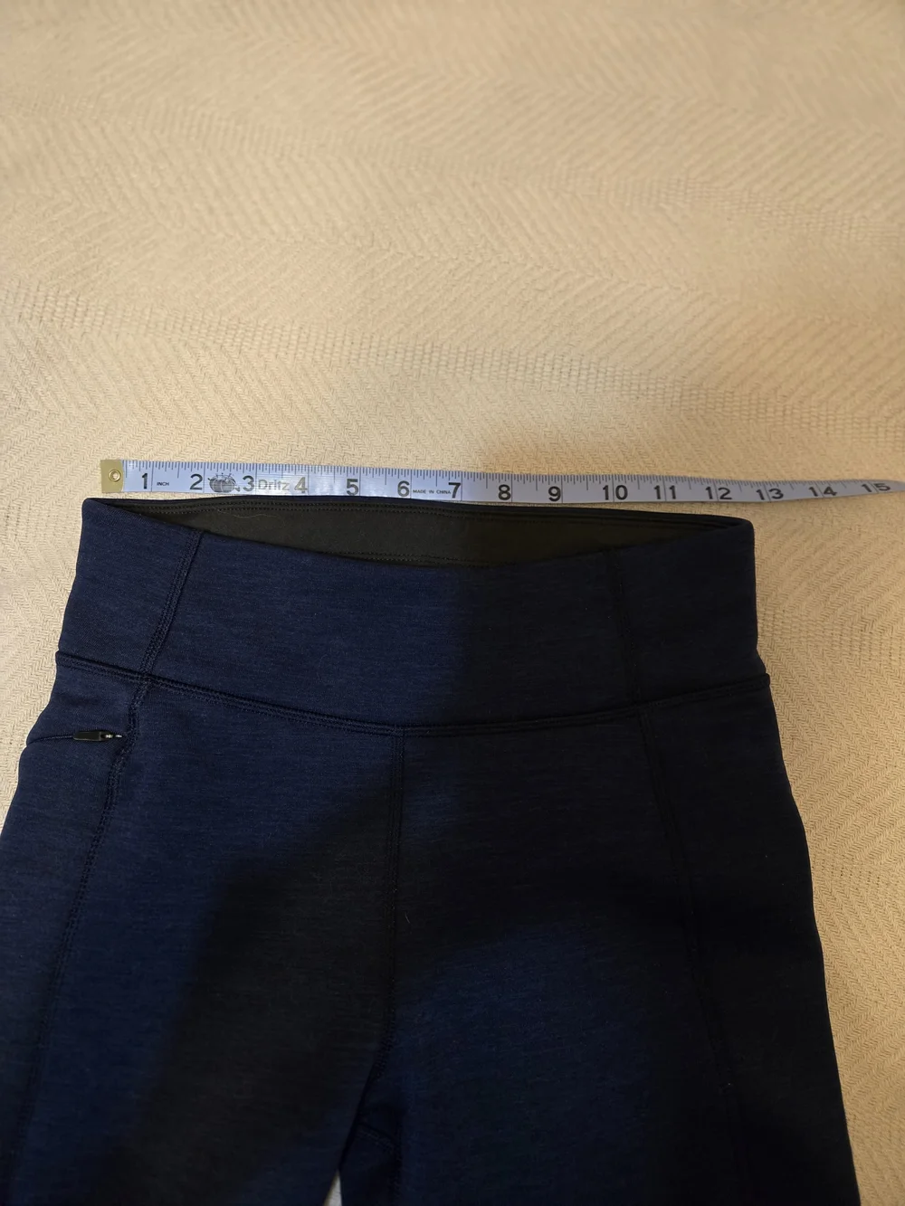 Title Nine Fleece Lined Navy Leggings